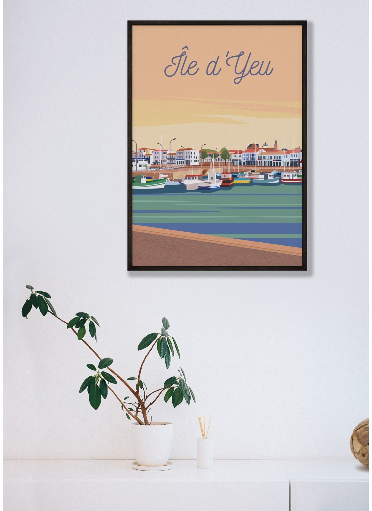 Affiche Île d'Yeu - Port Joinville