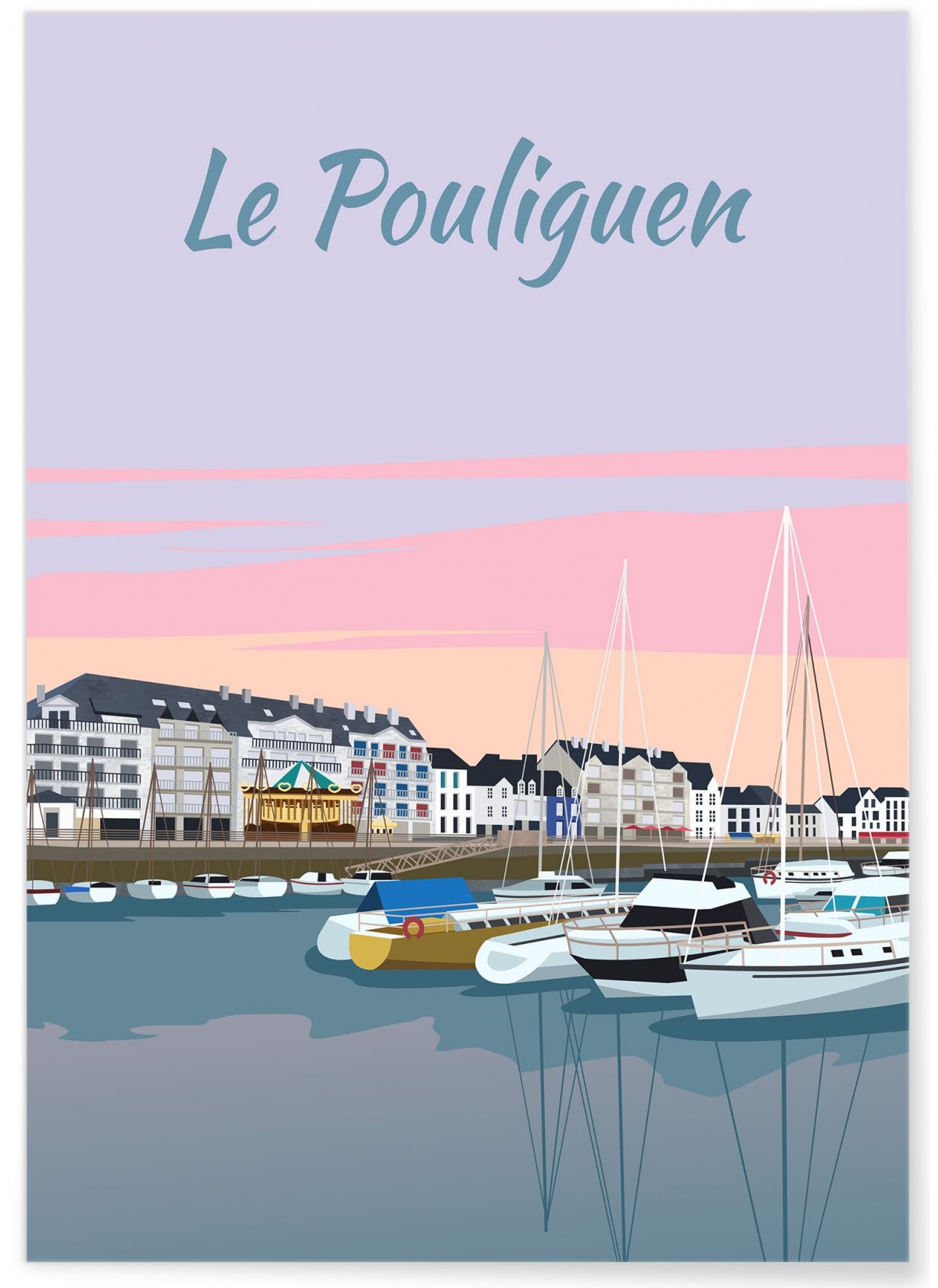 Affiche ville Le Pouliguen