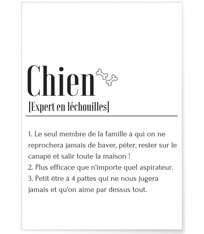 Affiche Définition Chien 2