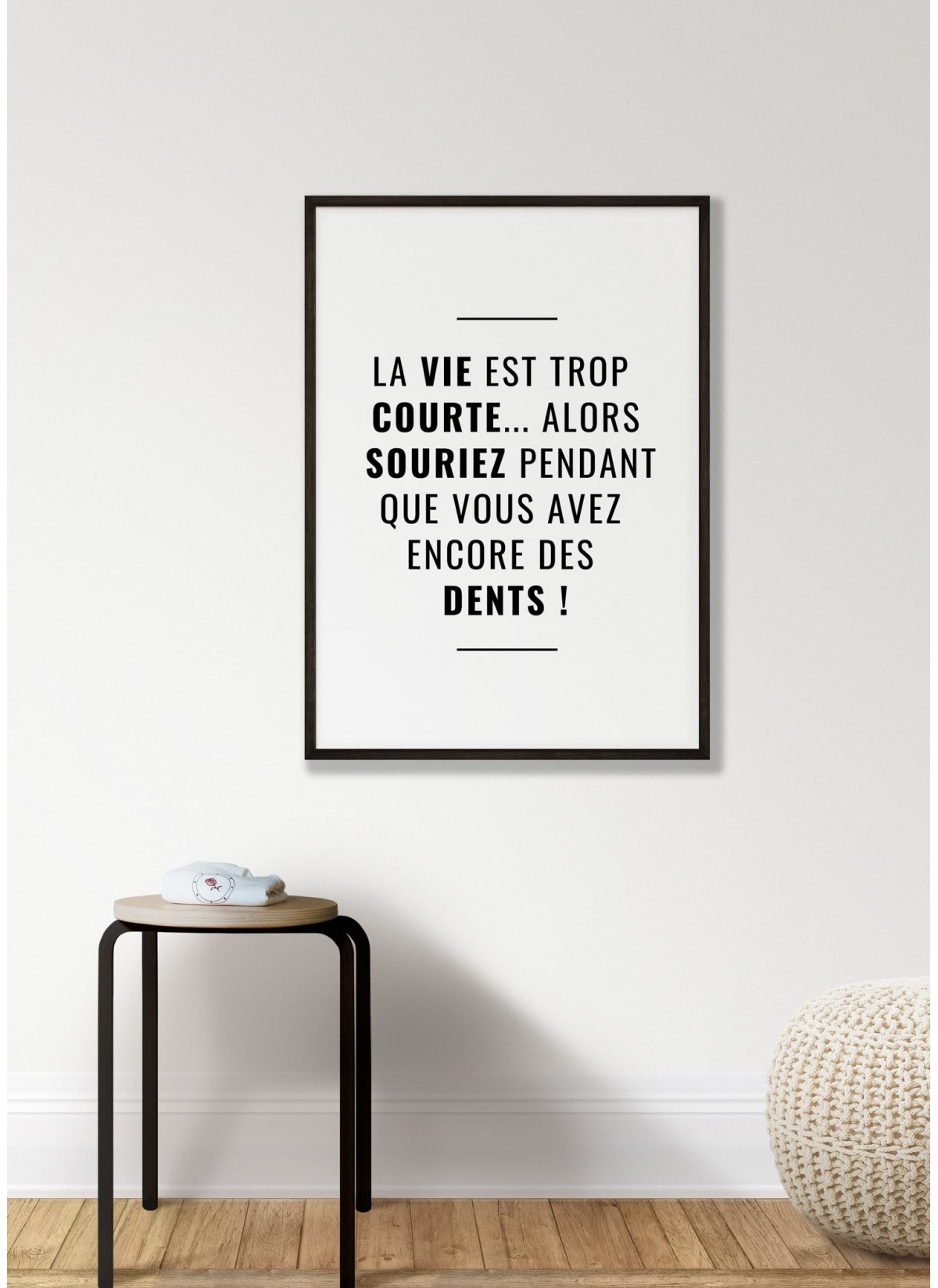 La vie est Trop Courte Affiche