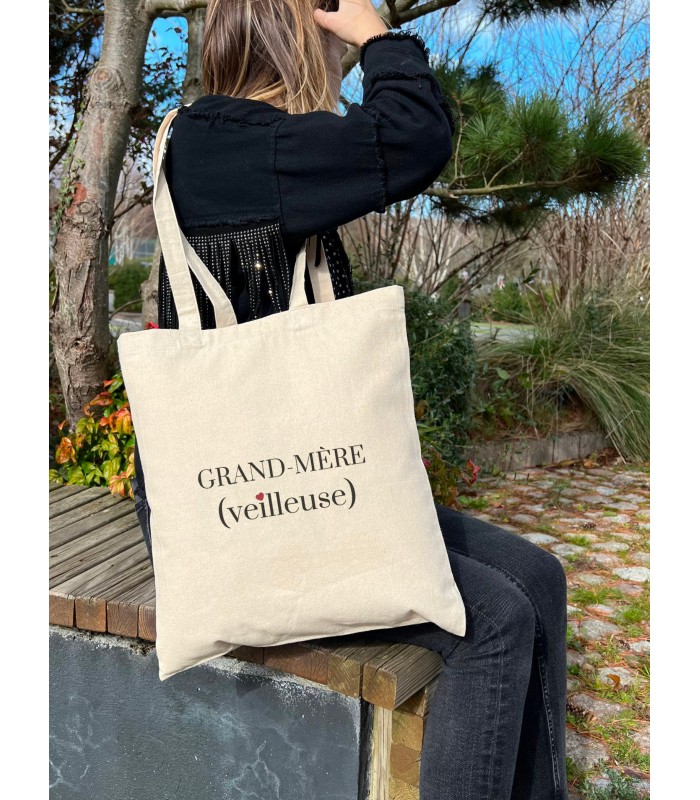 Tote Bag Grand-Mère(veilleuse), idée cadeau | L’Afficherie