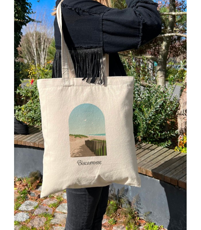 Tote Bag Biscarrosse, idée cadeau | L’Afficherie