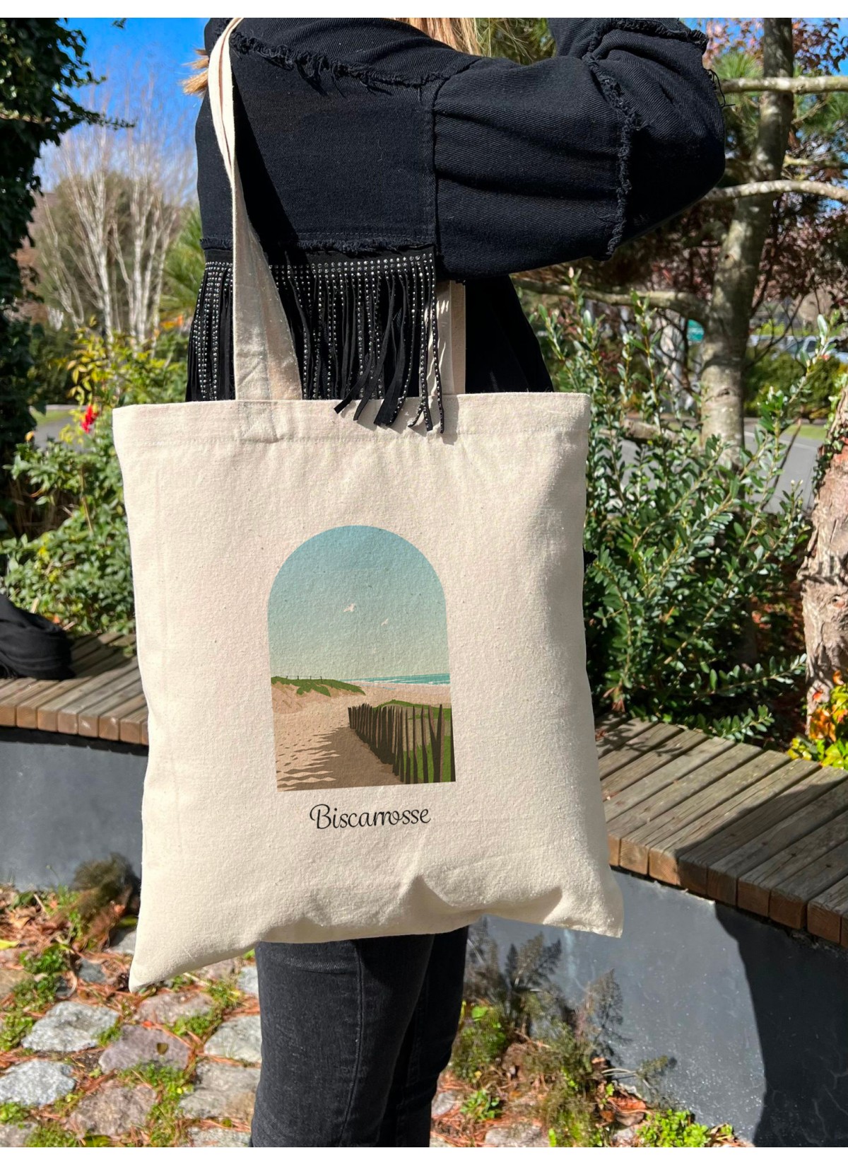 Tote Bag Biscarrosse, idée cadeau | L’Afficherie