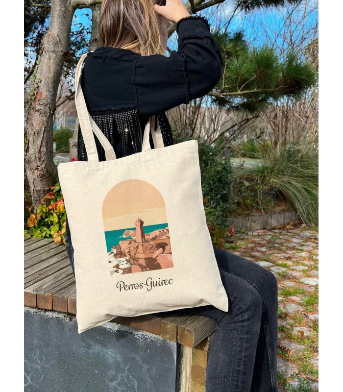 Tote Bag Perros-Guirec, idée cadeau | L’Afficherie