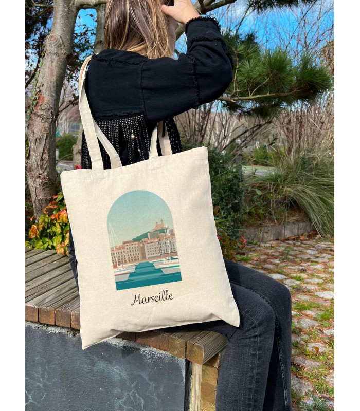 Tote Bag Marseille 2, idée cadeau | L’Afficherie