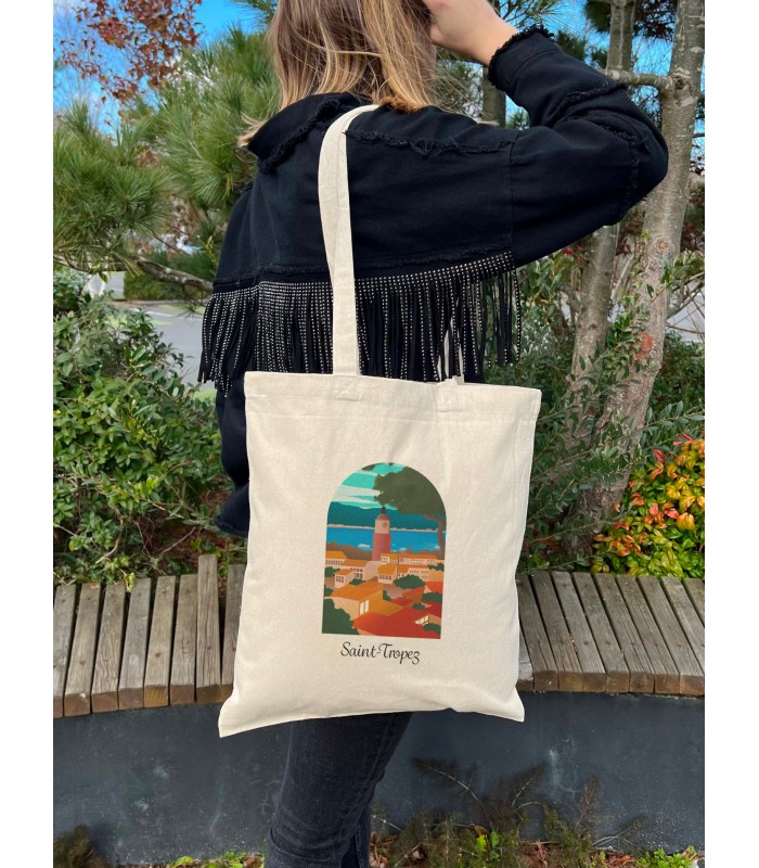 Tote Bag Saint-Tropez, idée cadeau | L’Afficherie