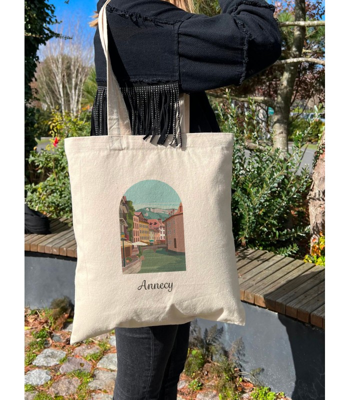 Tote Bag Annecy 2, idée cadeau | L’Afficherie