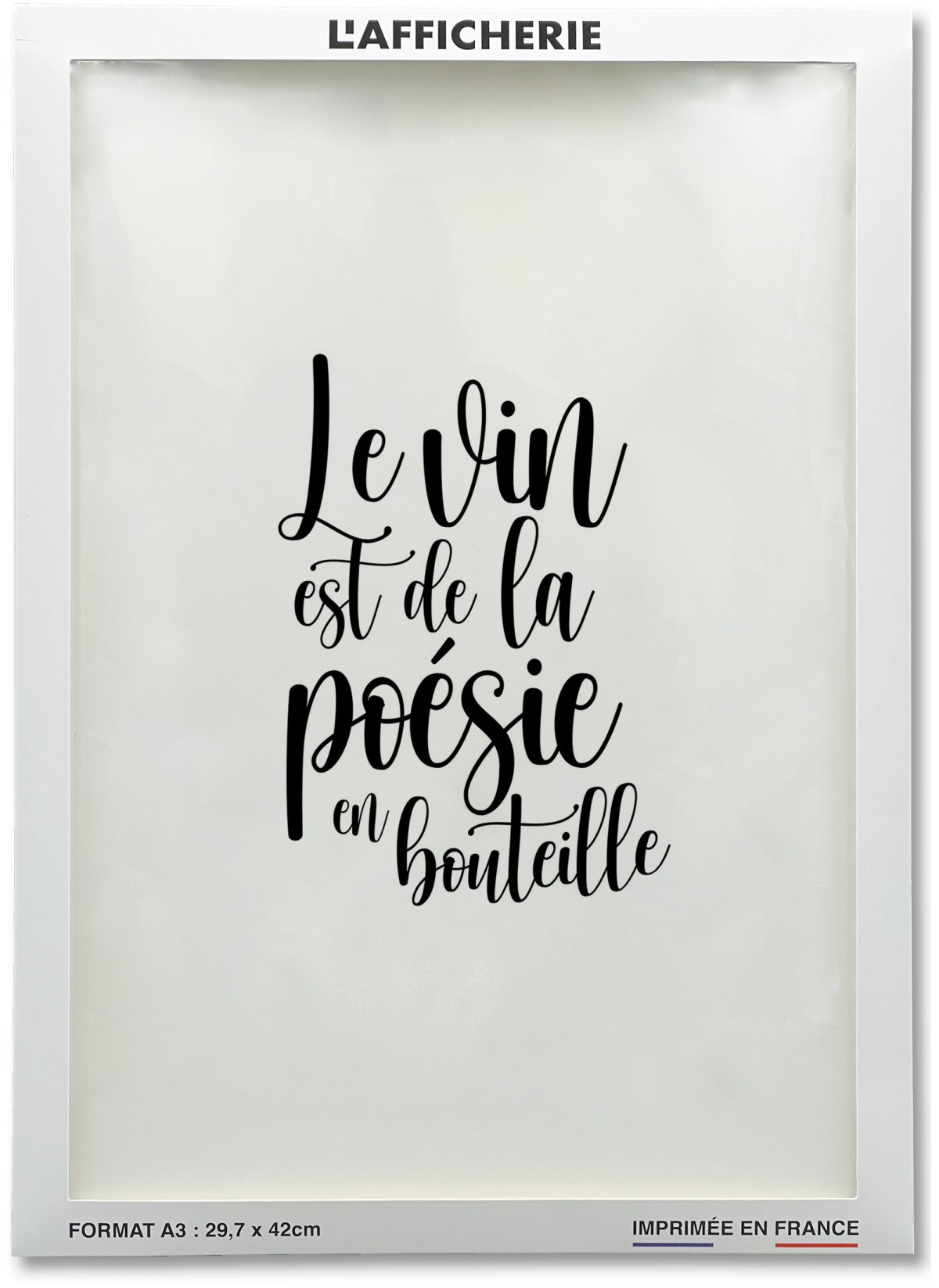 Affiche "Le vin est de la poésie en bouteille" | Affiches Drôles |  L’Afficherie