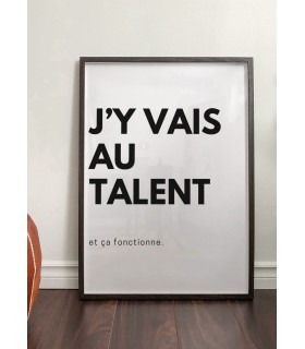 Affiche J'y vais au talent