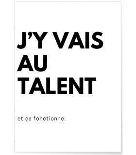 Affiche J'y vais au talent