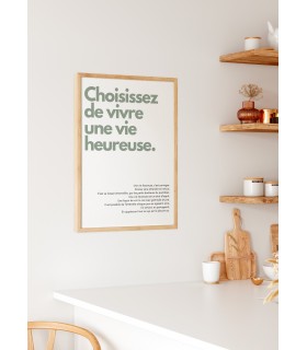 Affiche Choisissez de vivre