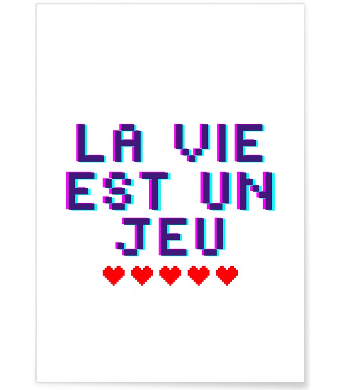 Affiche La vie est un jeu