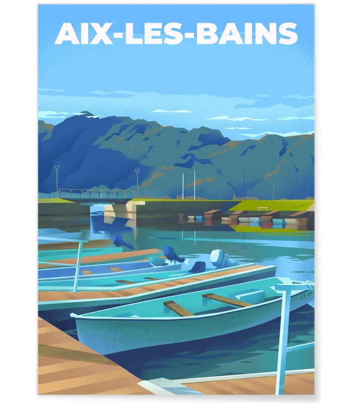 Affiche ville Aix-les-Bains