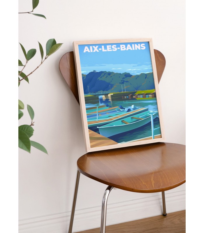 Affiche ville Aix-les-Bains