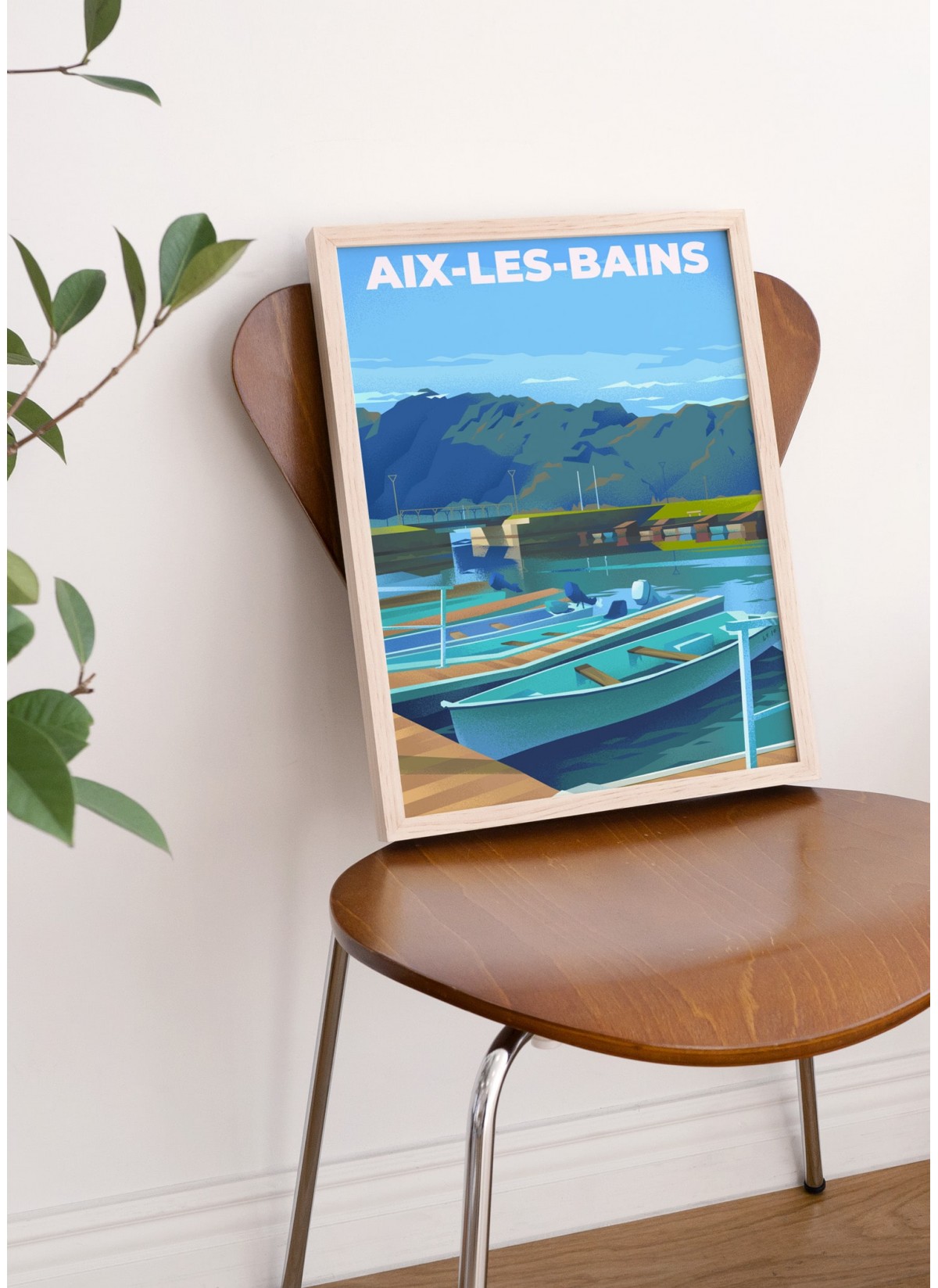 Affiche ville Aix-les-Bains