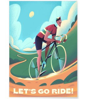 Affiche Let's go ride !