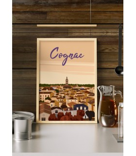 Affiche ville Cognac