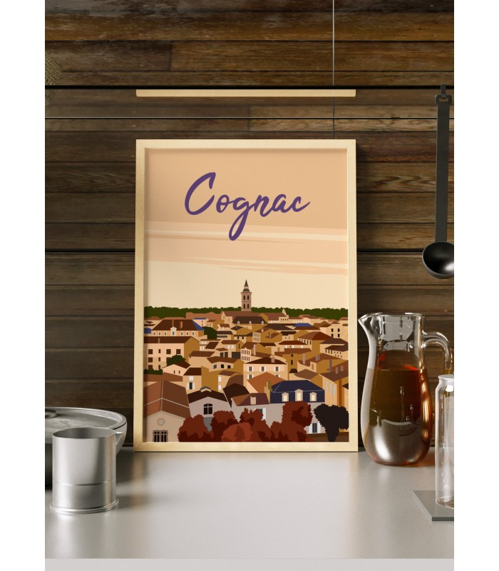 Affiche ville Cognac