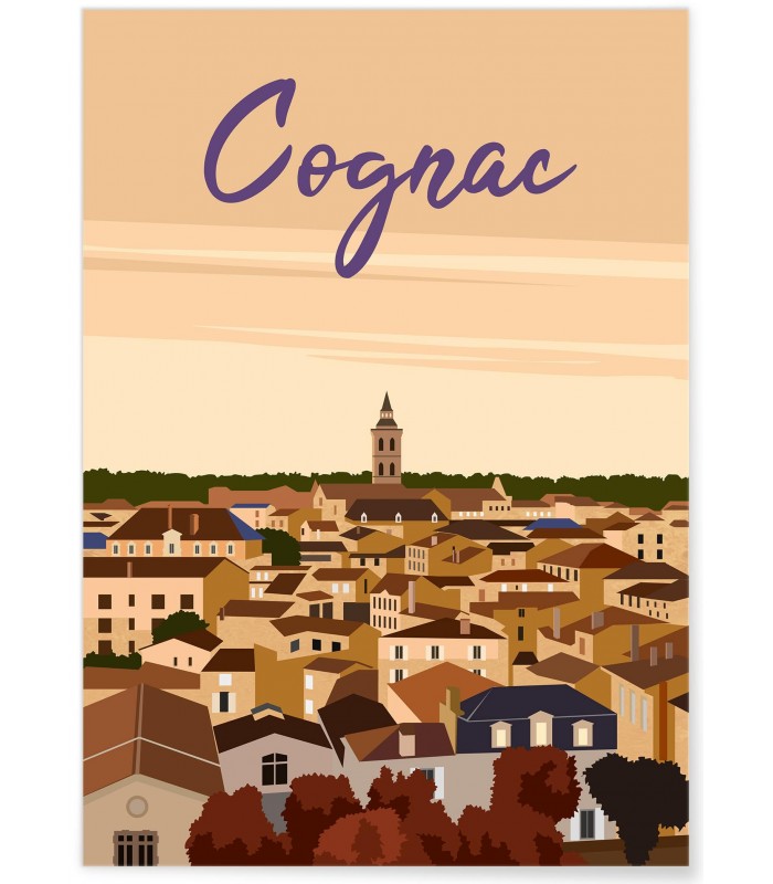 Affiche ville Cognac