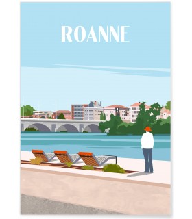 Affiche ville Roanne