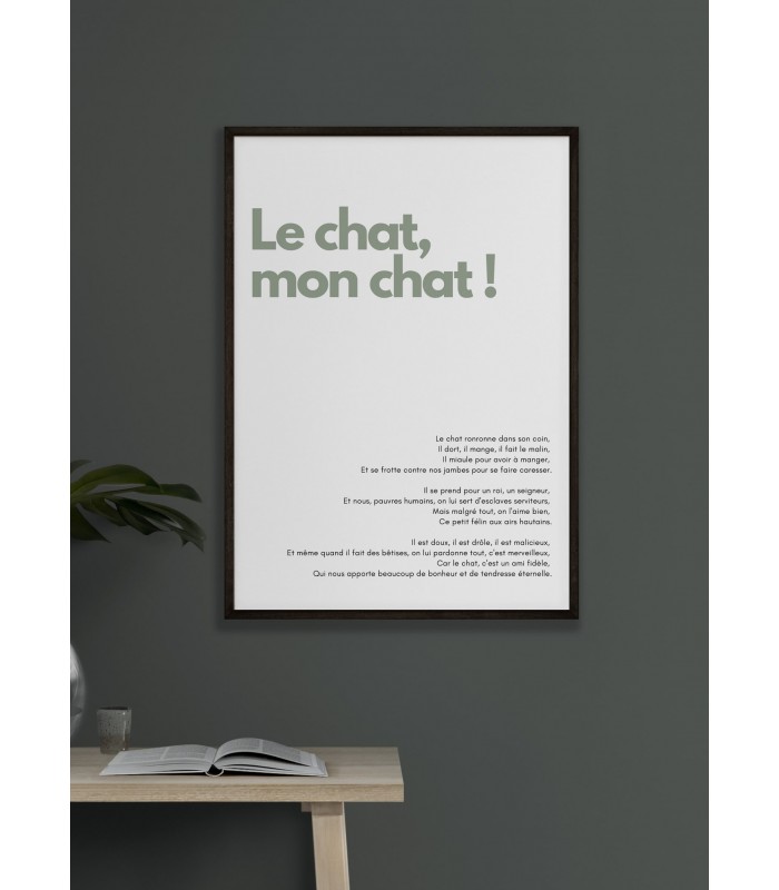 Affiche "Le chat, mon chat !"