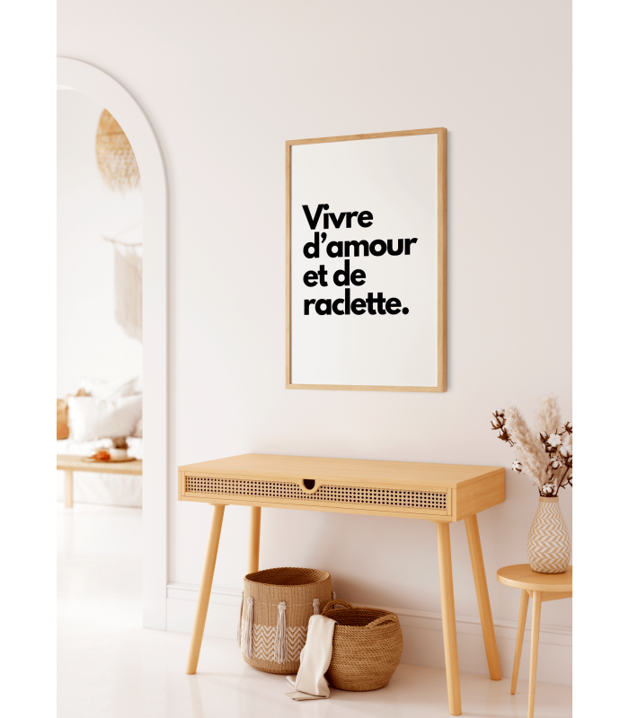 Affiche Vivre d'amour et de raclette