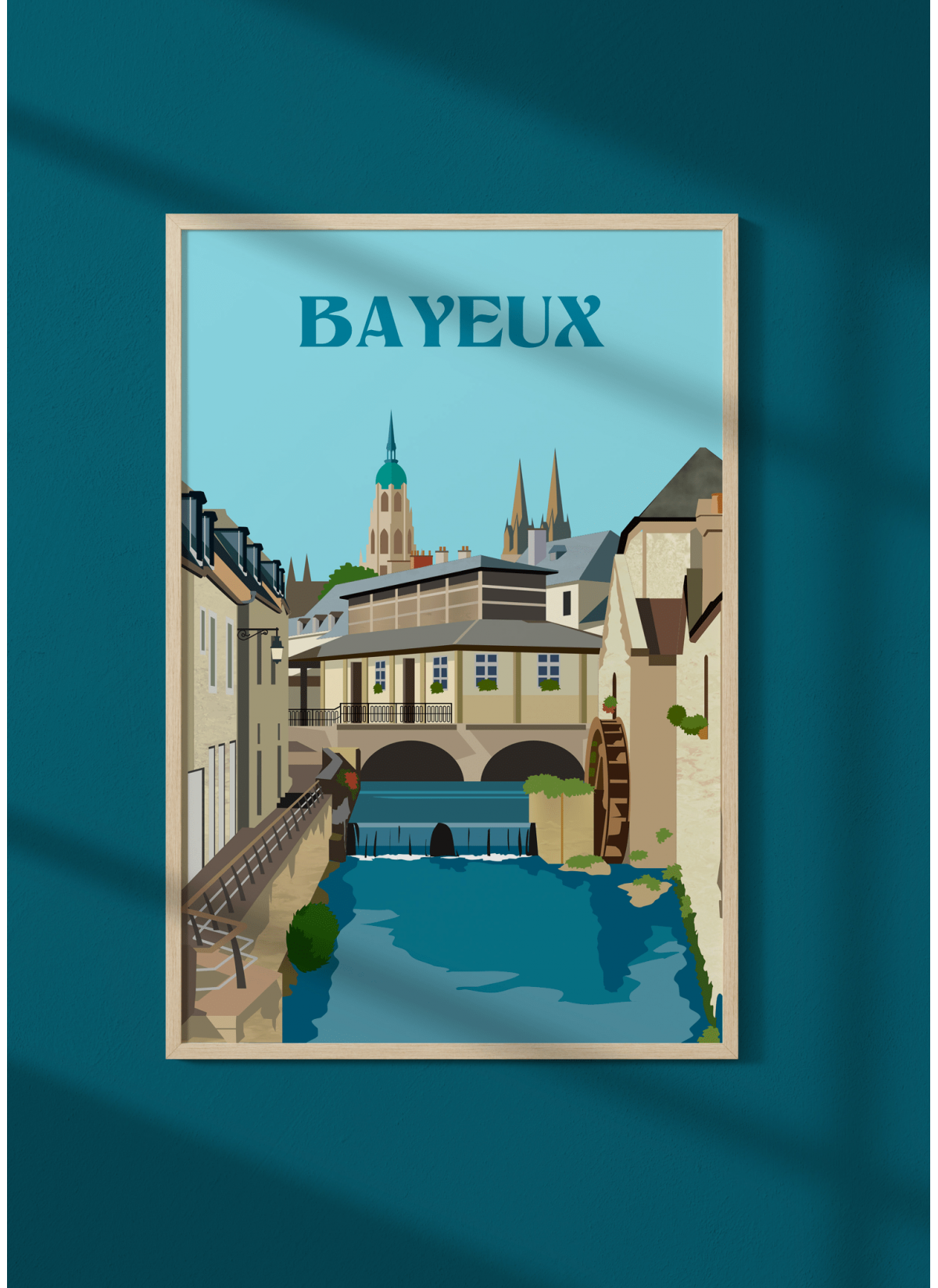 Affiche ville Bayeux