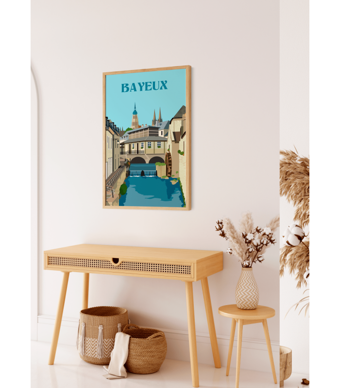 Affiche ville Bayeux