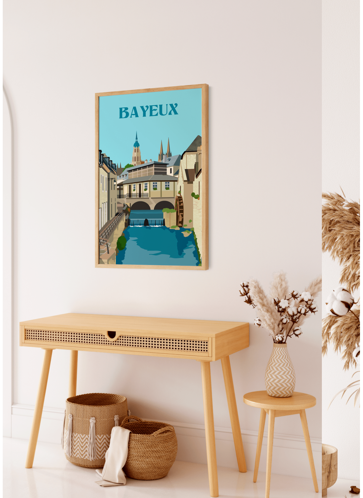 Affiche ville Bayeux