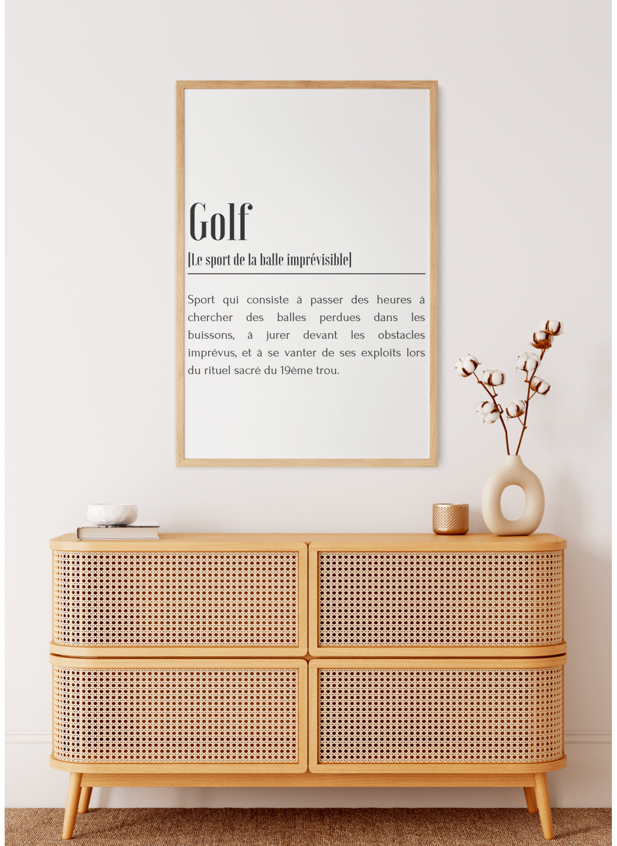 Affiche Définition Golf