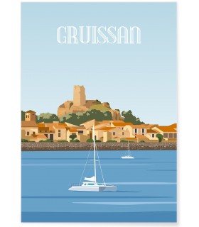 Affiche ville Gruissan