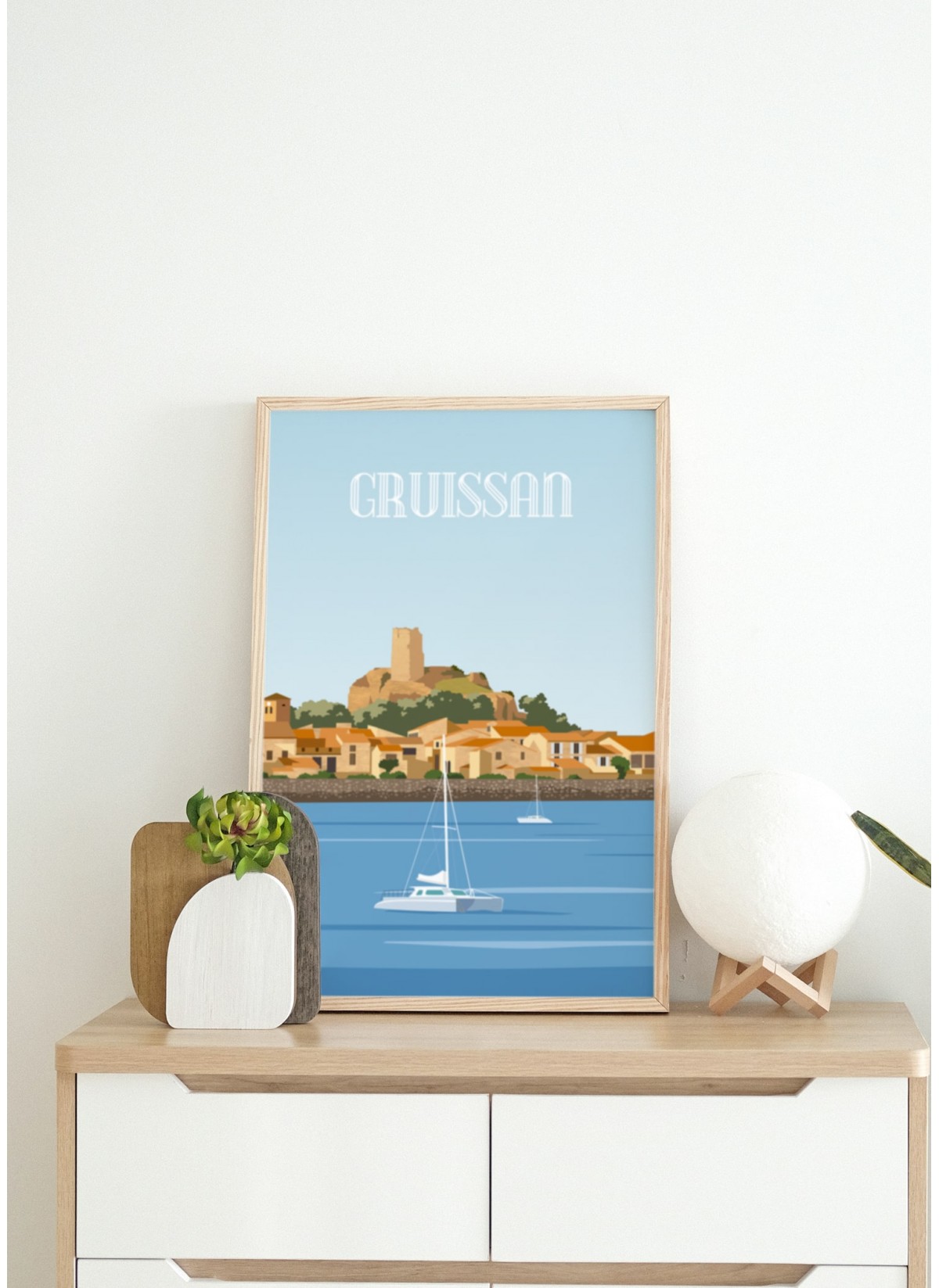 Affiche ville Gruissan