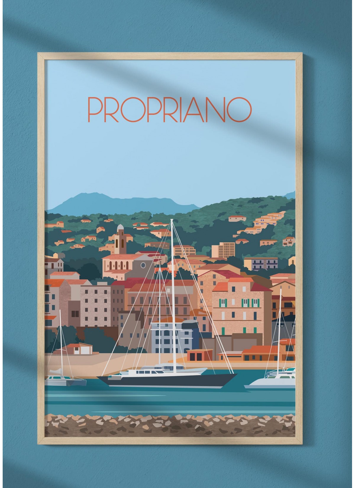 Affiche ville Propriano