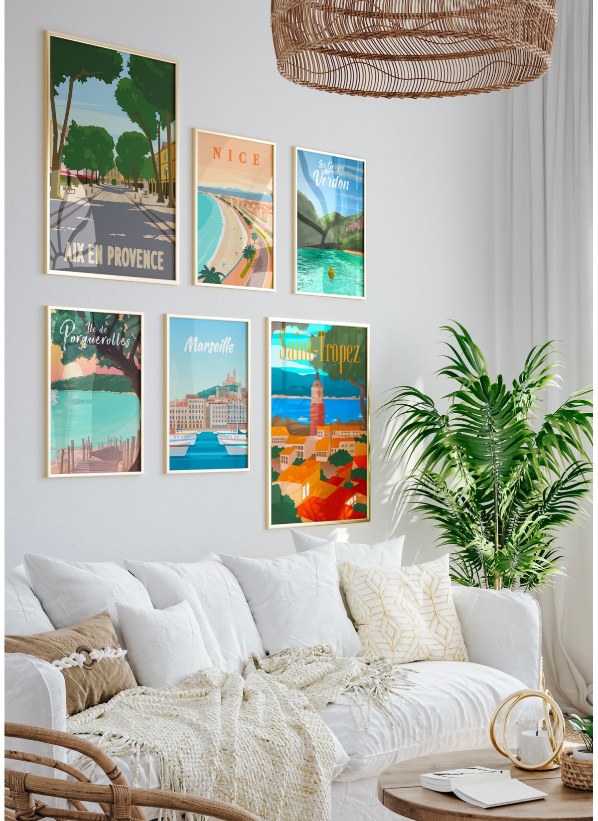 Affiche ville de Nice, idée cadeau|  L’Afficherie