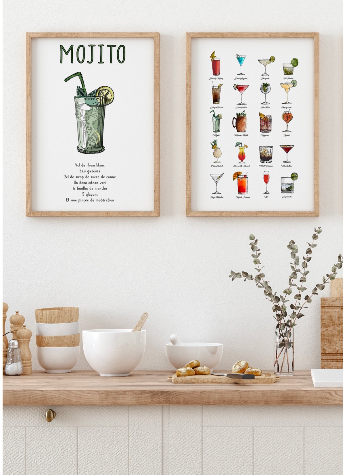 Affiche Multi Cocktail, Affiches Cuisine à offrir | L’Afficherie
