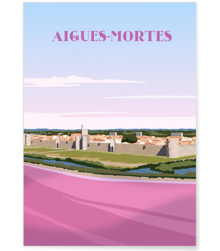 Affiche ville Aigues-Mortes