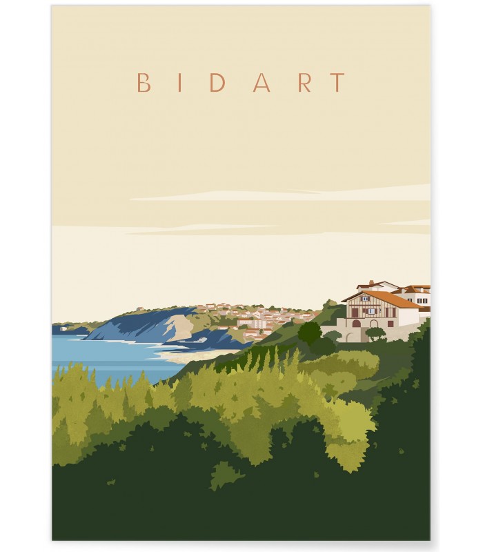 Affiche ville Bidart