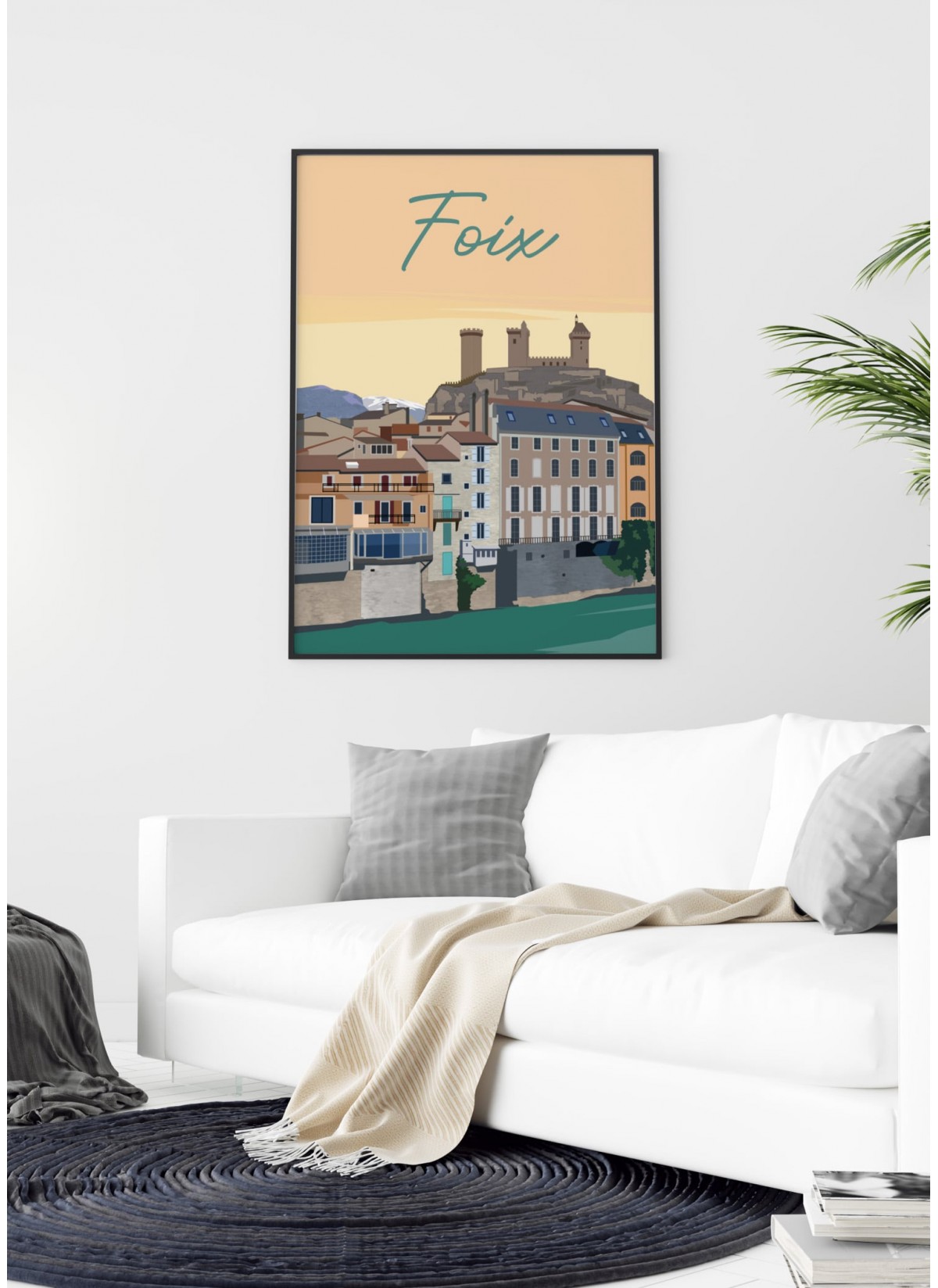 Affiche ville Foix