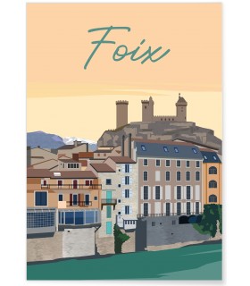 Affiche ville Foix