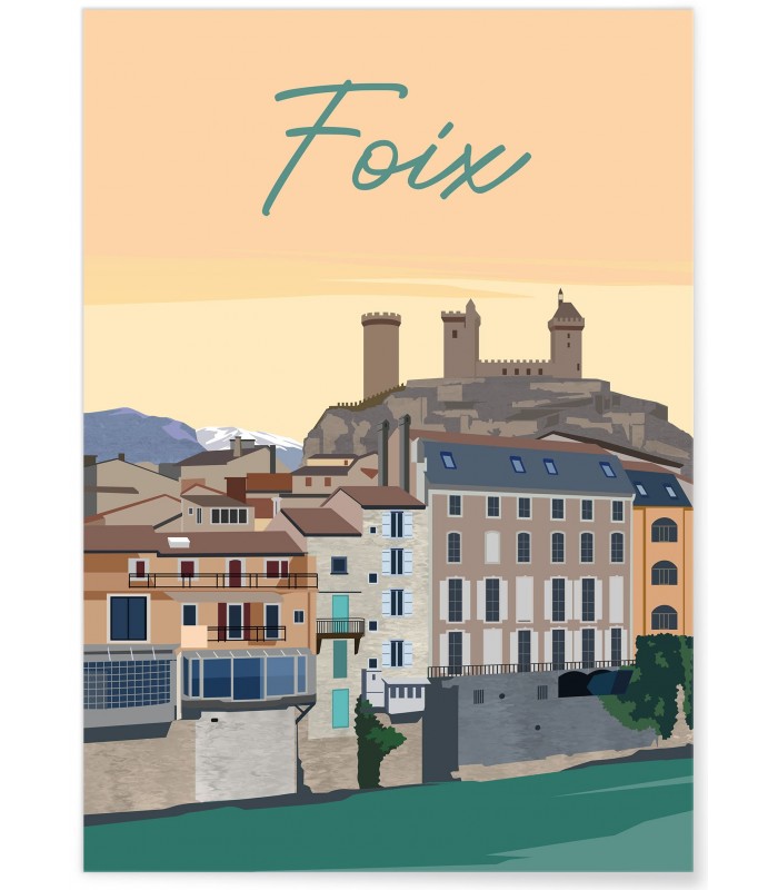 Affiche ville Foix