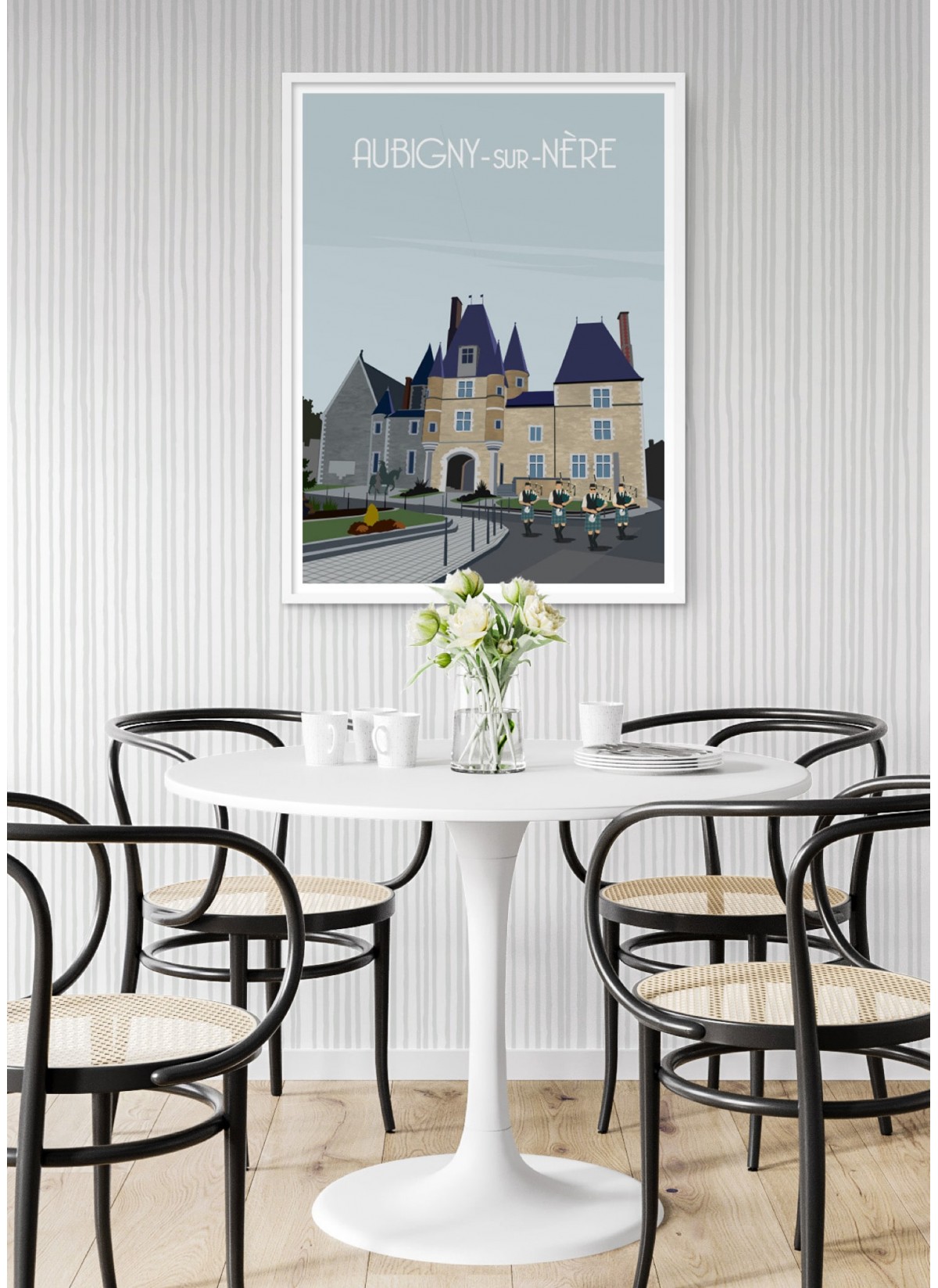 Affiche ville Aubigny-sur-Nère