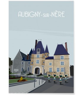 Affiche ville Aubigny-sur-Nère