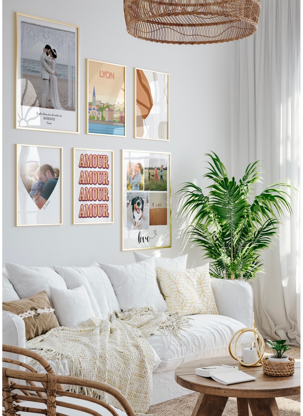 Affiche abstraite pour décorer un salon  | L'Afficherie