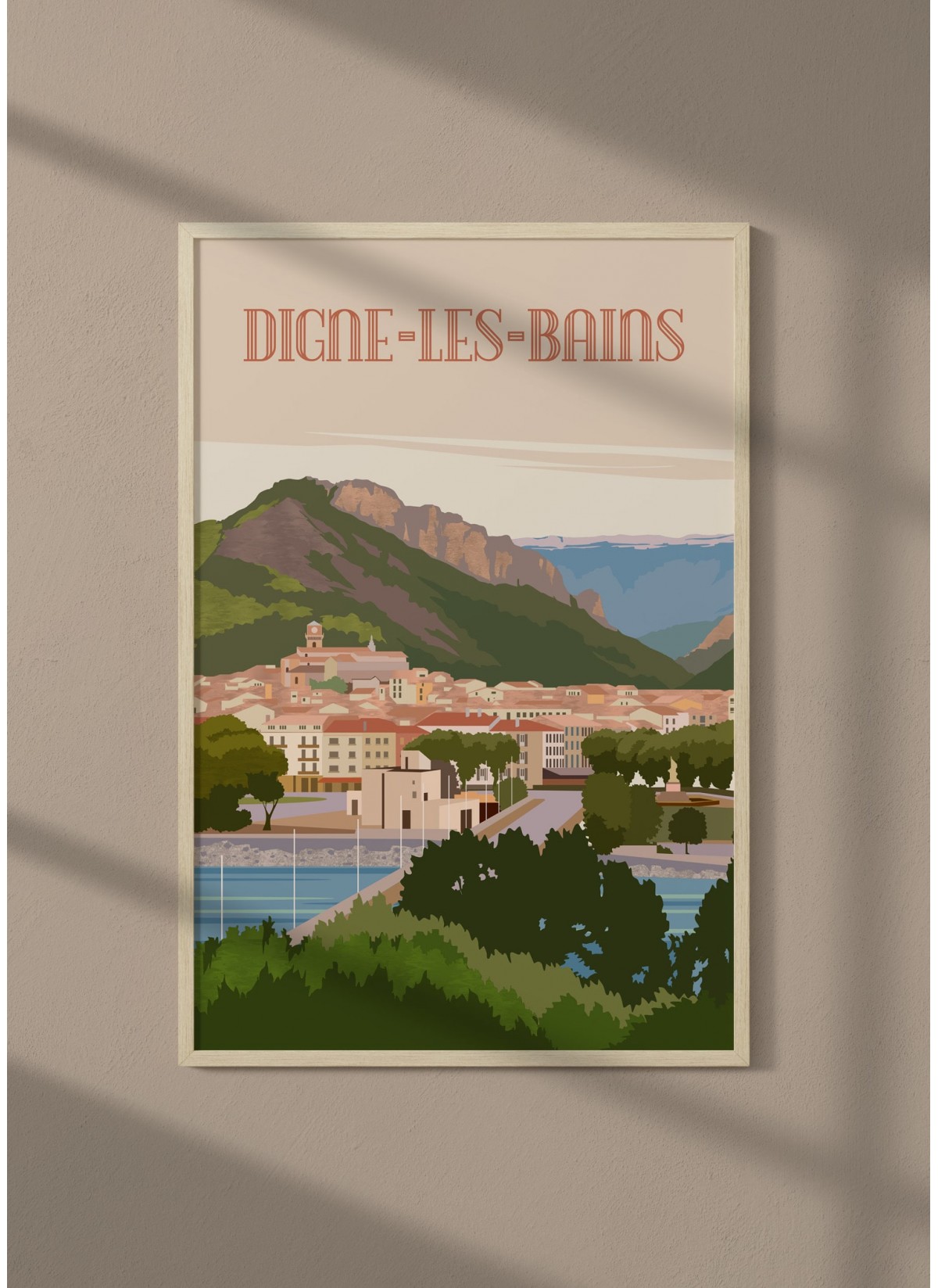 Affiche ville Digne-les-Bains