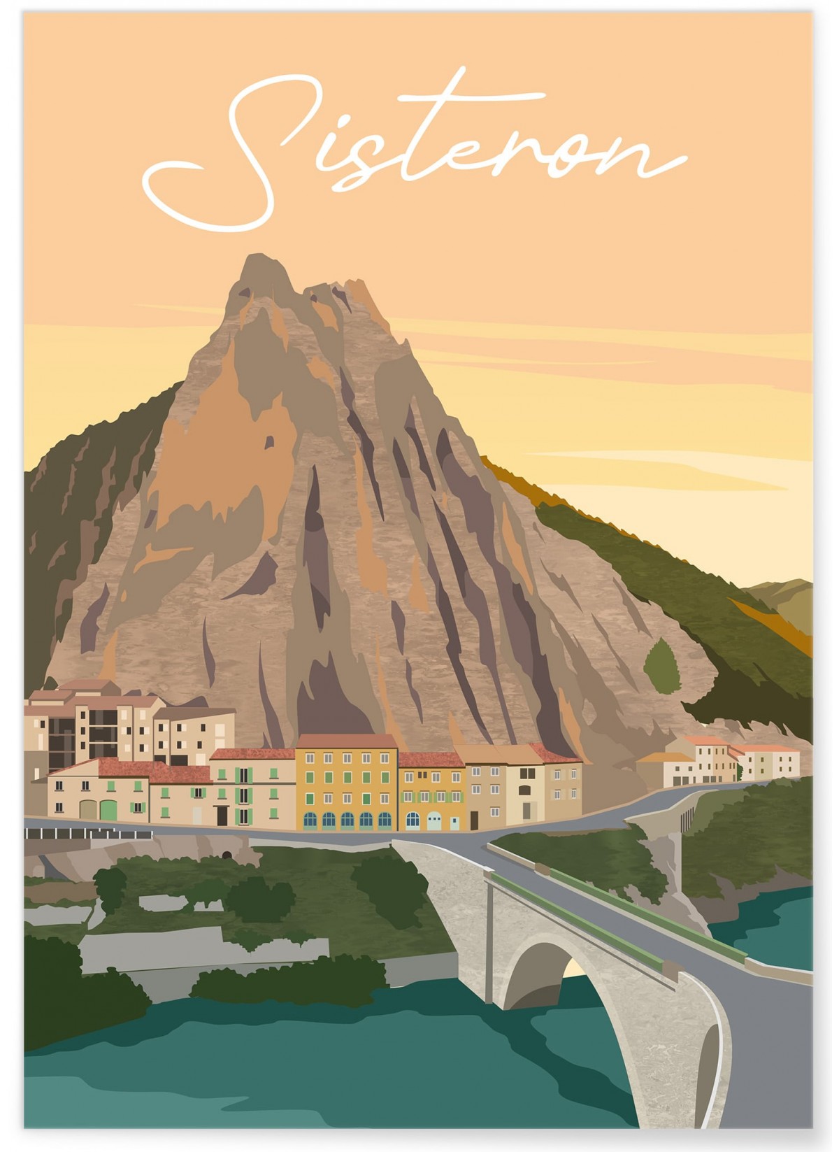 Affiche ville Sisteron