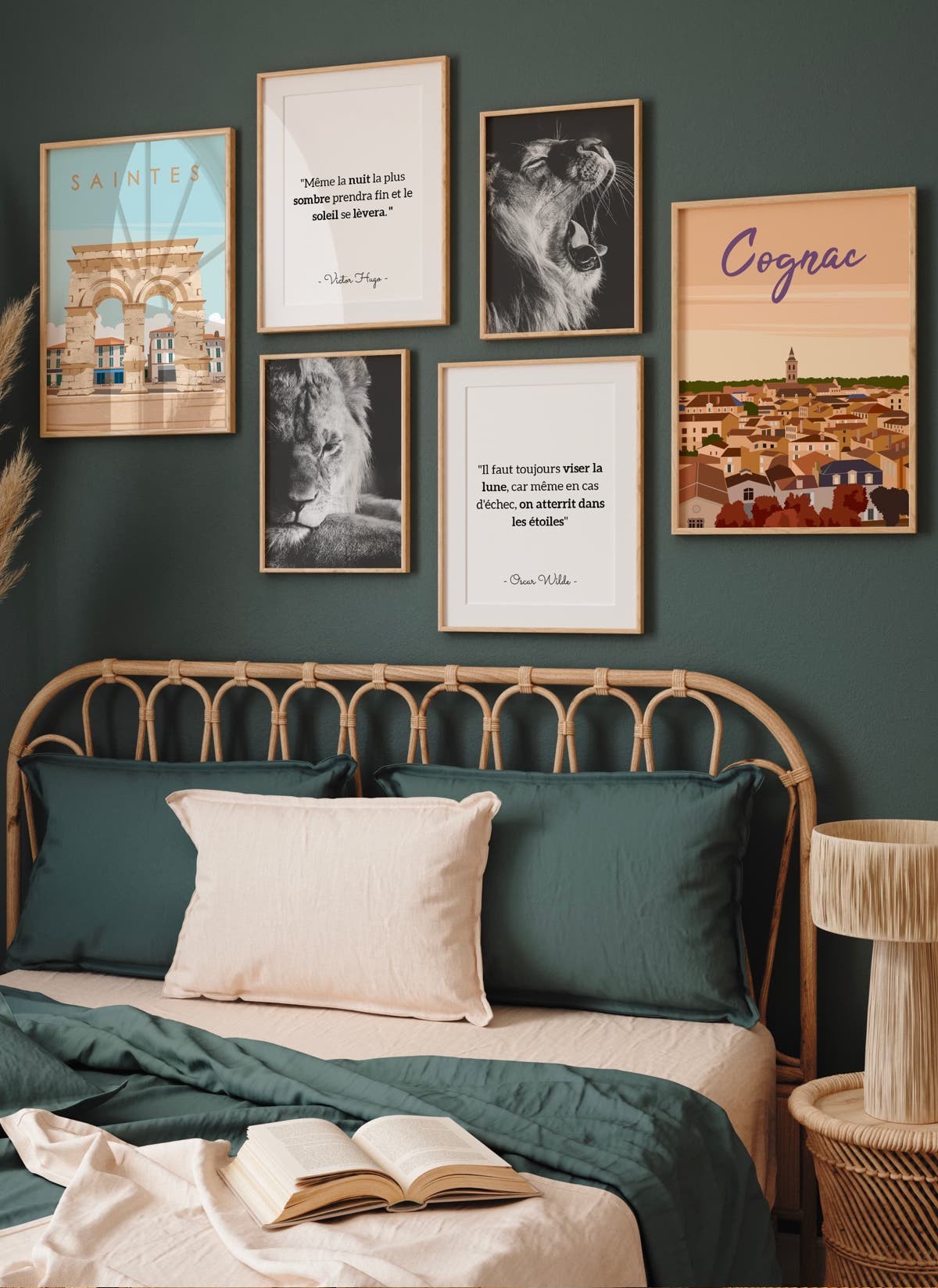 Affiche ville Cognac, décoration murale, illustration | L’Afficherie