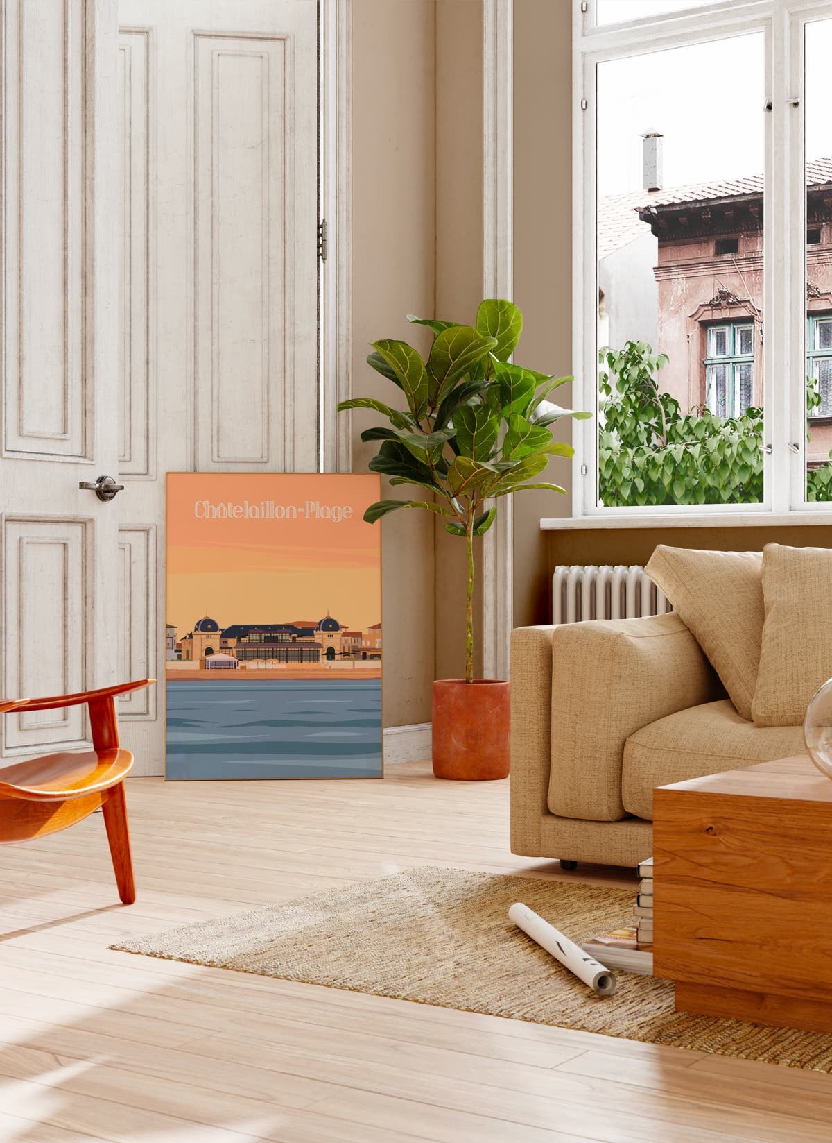 Affiche ville Châtelaillon-Plage, affiche décorative| L’Afficherie