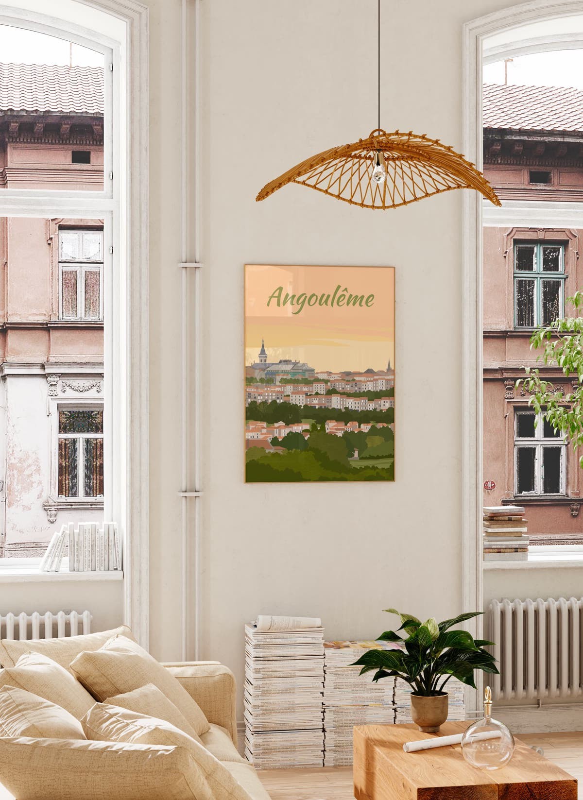 Affiche ville Angoulême, décoration murale| L’Afficherie