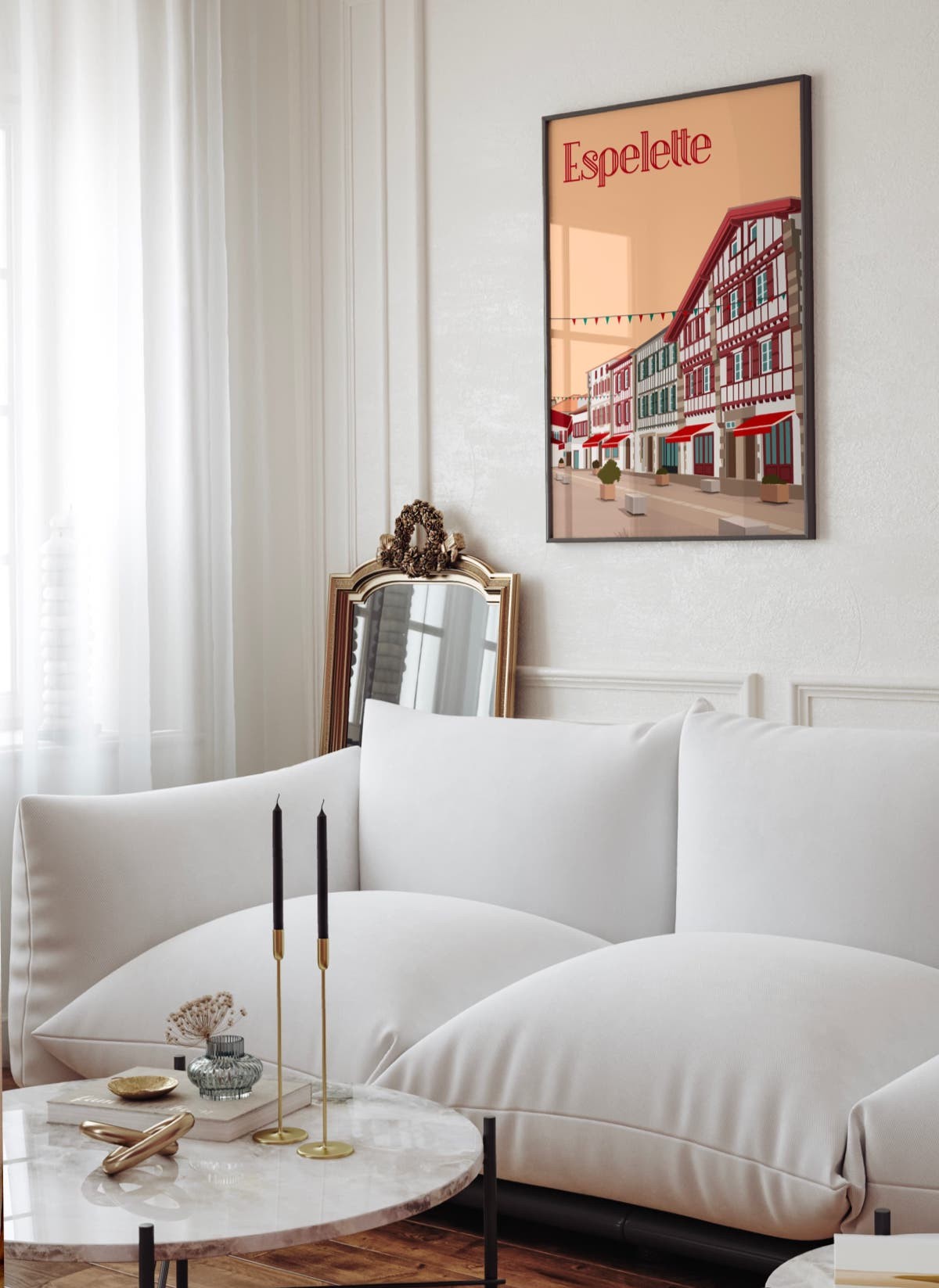 Affiche ville Espelette, déco affiche | L’Afficherie