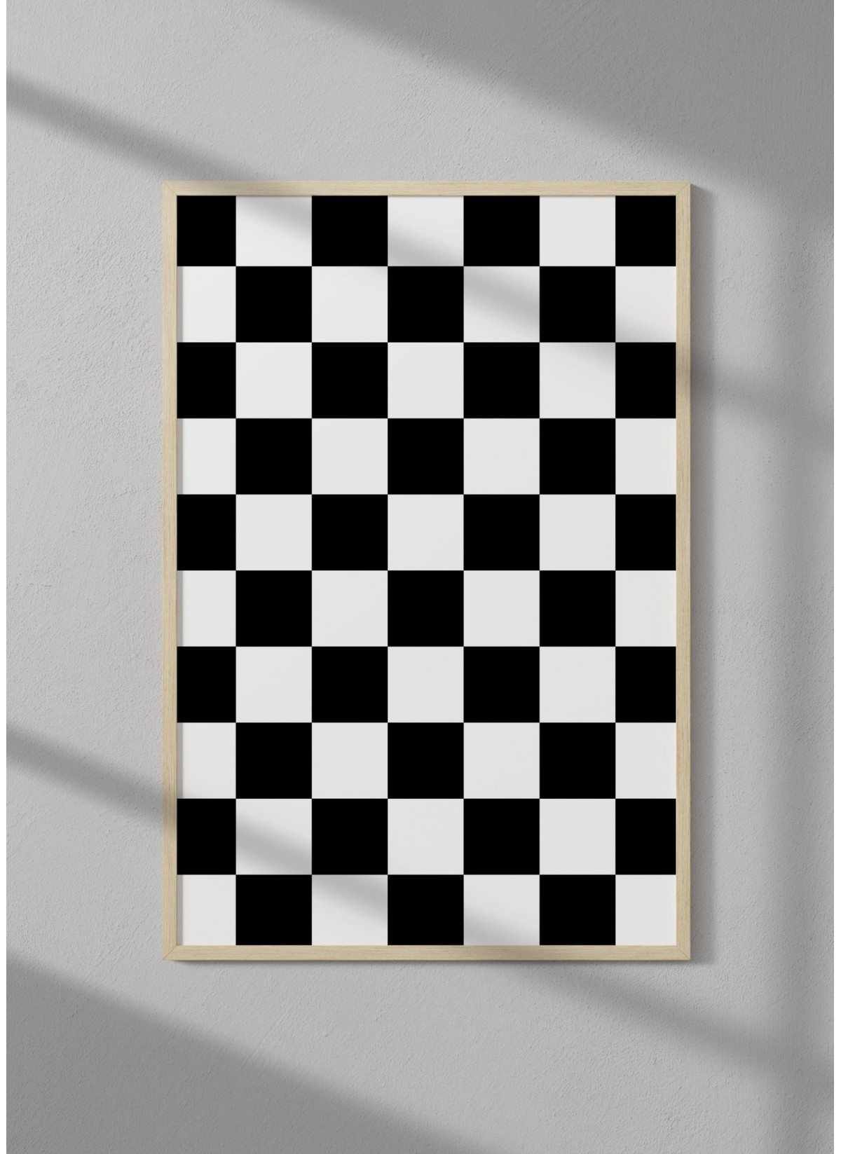 Affiche Damier Noir